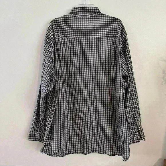 Claiborne Button Up Plaid Shirt Long Sleeves Mens 3XL Big & Tall Casual Formal - Picture 4 of 10